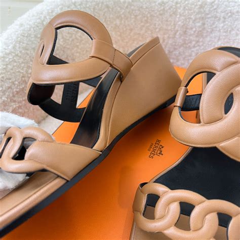 hermes figari 55 sandal|Figari 55 Leather Slides Leather Sandals .